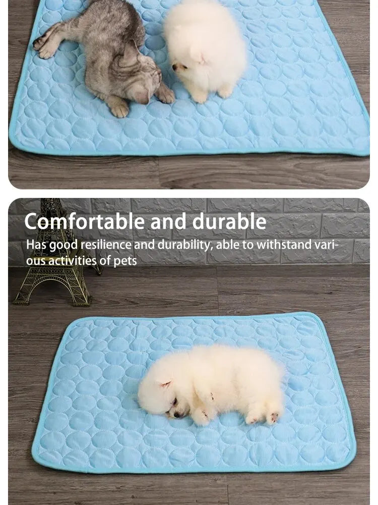 Cat Ice Mats Summer Cat Dog Sofa Nest Bed Cooling Sleeping Pad for Small Dogs Pets Durable Sofa Cooling Pad Blanket
