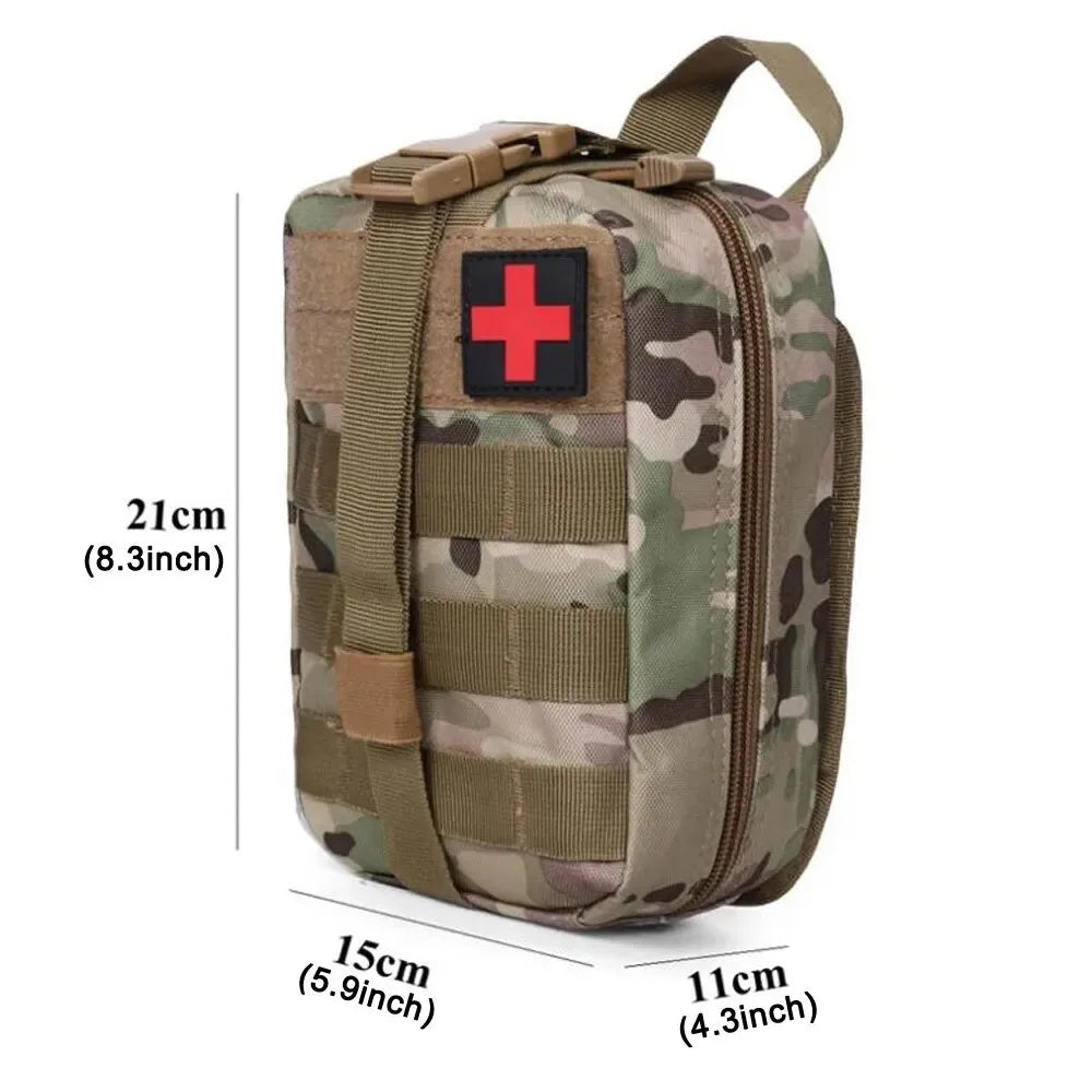 Waterproof Oxford Molle First Aid Pouch – IFAK Emergency Waist Pack for Outdoor Adventures