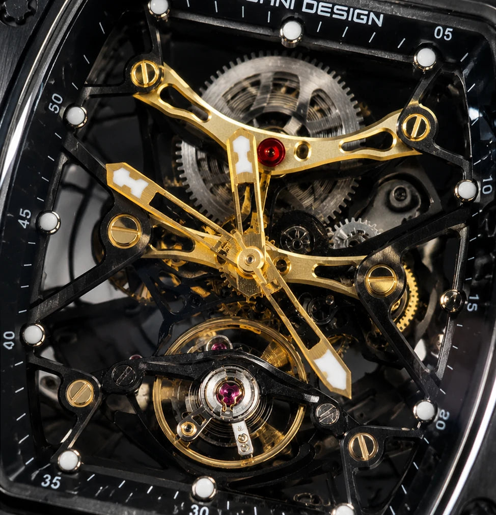 PAGANI DESIGN PD-YS018 Men’s Automatic Skeleton Watch