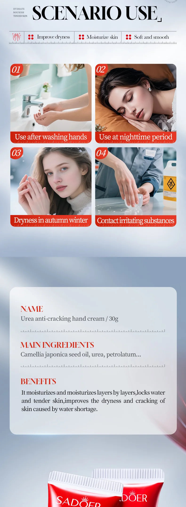 SADOER Moisturizing Hand Cream Set