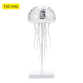 Jellyfish Cartoon LED Nihgt Light Voice Control Gradient Cute Rotating Jellyfish Hanging Bedside Lamp RGB Table Lamps Room Decor