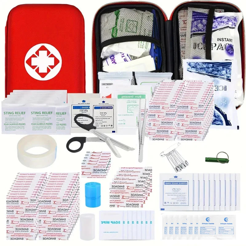 Compact First Aid Kit with Zippered Case – Two Model Options