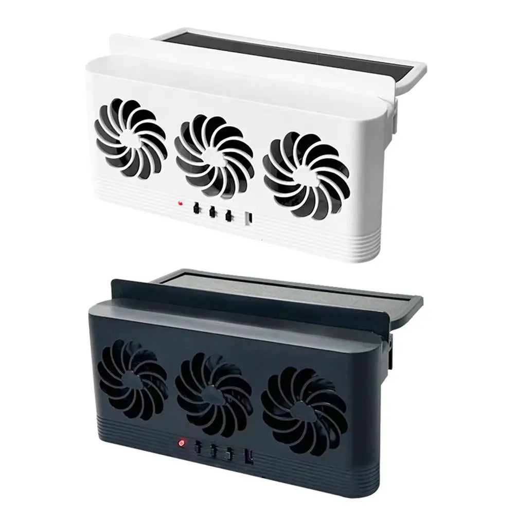 Solar-Assisted Car Window Ventilation Fan