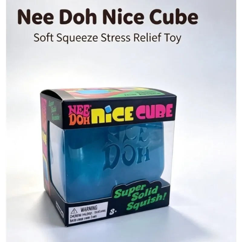 2026 Hot New Nee Doh Nice Cube Soft Rubber Squeezing Cube Sensory Decompression Office Relieves Anxiety Pinching Music