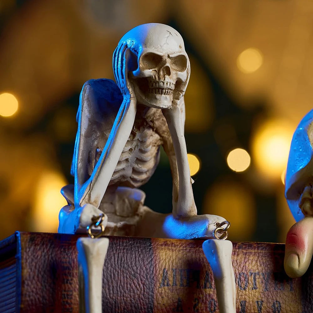 No Evil Skeleton Figurine – Halloween Decor