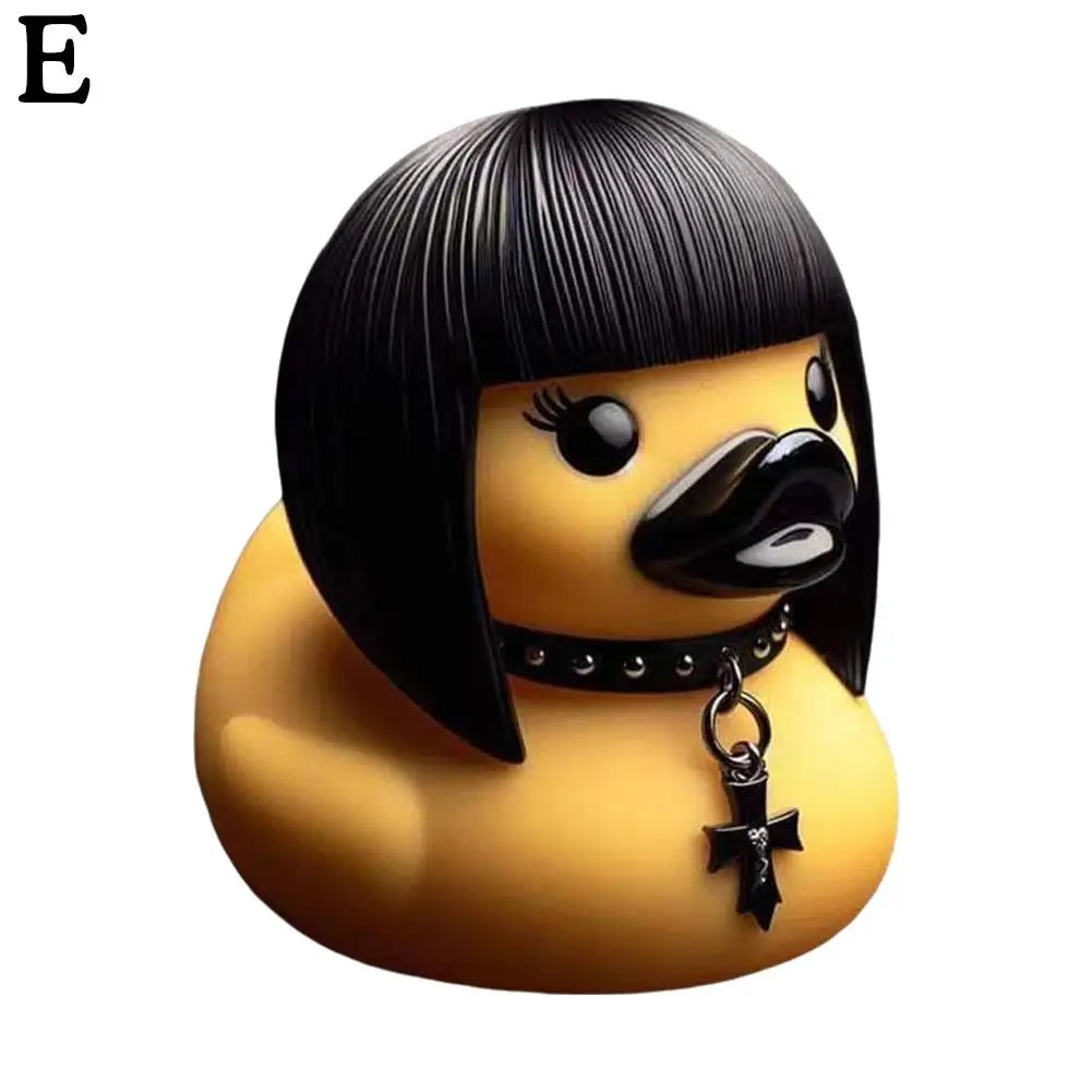 Duck Devil Duck Death Rock Duck Statue Car Styling Central Console Dashboard Auto Styling Decorative Home Desktop Decoration