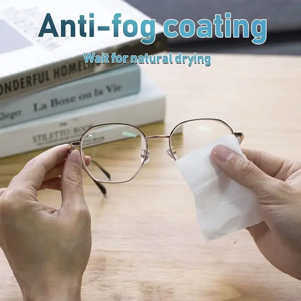 Viewring Disposable Lens Cleaning Wipes – Anti-Fog, Anti-Dust Microfiber Towelettes for Glasses, Sunglasses & Phone Screens | 10/30/50/100 Pack