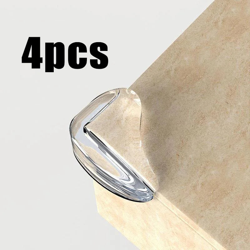 1-6pcs Transparent Table Corner Protector, Edge Sticker, Glass Corner Furniture, Silicone Corner Protector, Table Anti-Collision