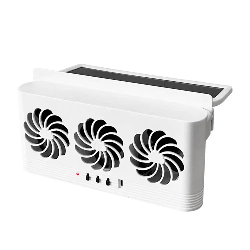 Solar-Assisted Car Window Ventilation Fan