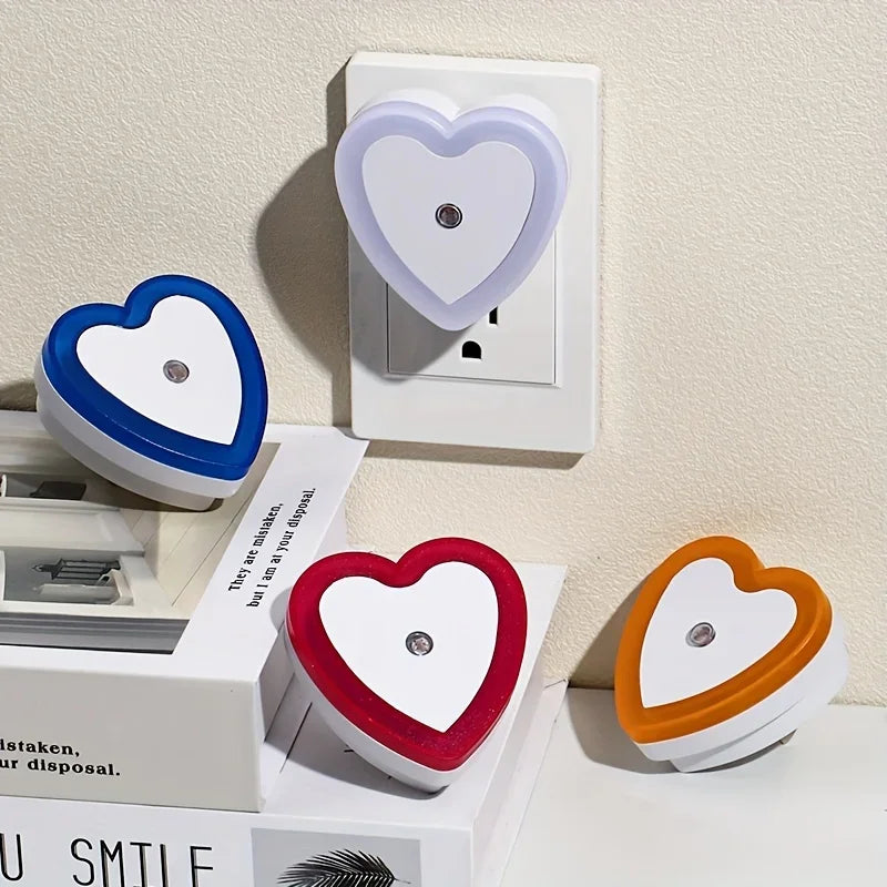 Heart-Shaped LED Plug-In Night Light