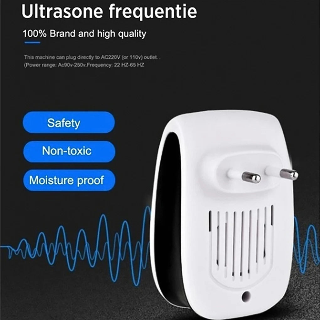 Leistungsstarker Ultraschall-Schädlingsvertreiber Sichere elektronische Insektenbekämpfung Wirksam gegen Mücken, Ratten, Kakerlaken & Haushaltsschädlinge