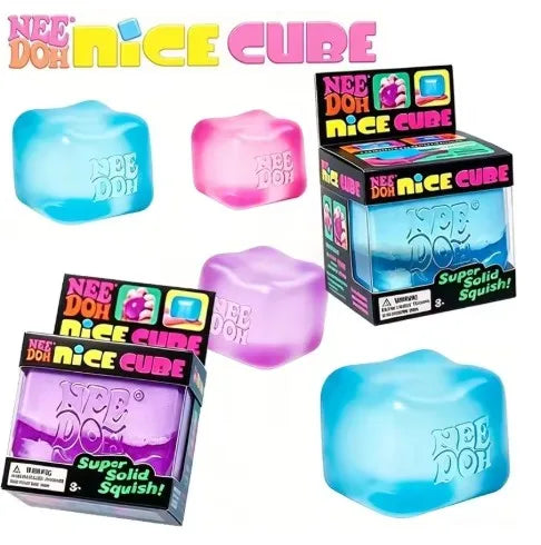 2026 Hot New Nee Doh Nice Cube Soft Rubber Squeezing Cube Sensory Decompression Office Relieves Anxiety Pinching Music