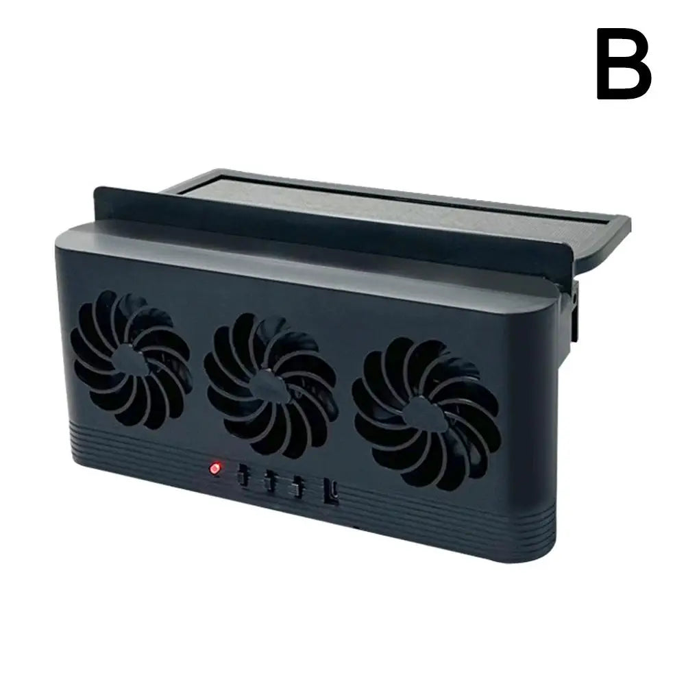Solar-Assisted Car Window Ventilation Fan