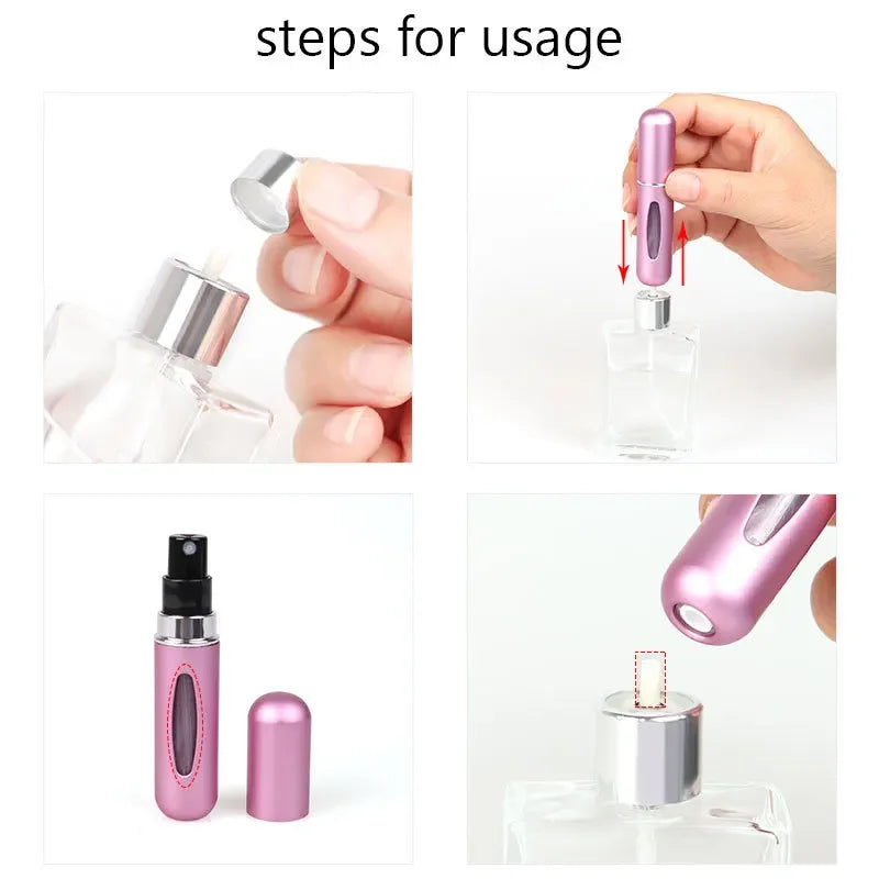 Mini Refillable Perfume Spray Bottle – 0.17 fl oz (5 mL)