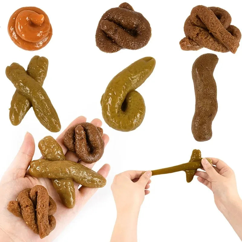 Realistic Fake Poop Prank Toy – Soft Plastic Gag Gift for April Fools, Halloween & Party Jokes, 17cm/6.69inch