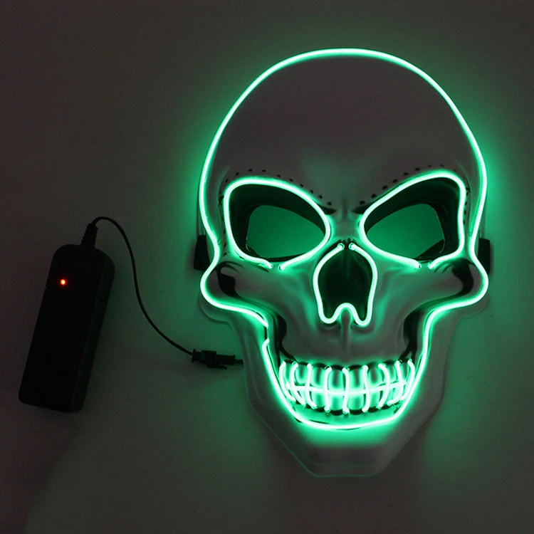 Light-Up Skull Halloween Mask – 3 Lighting Modes