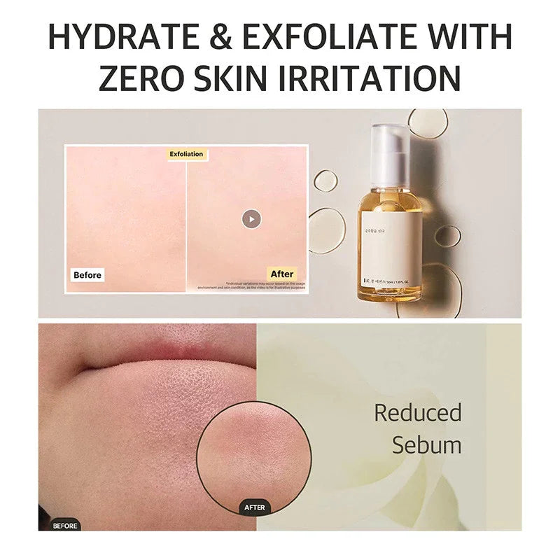 Korean Skincare Mixsoon Glow Bean Essence,Exfoliating Gentle Long-lasting Hydration Facial Moisturizing Serum Smooth Skin 50ml