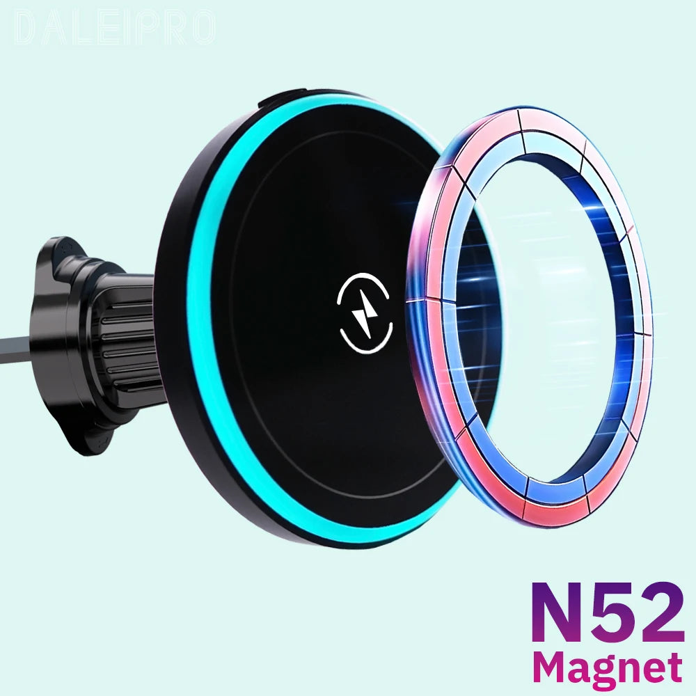 Magnetic Wireless Car Charger with Active Cooling