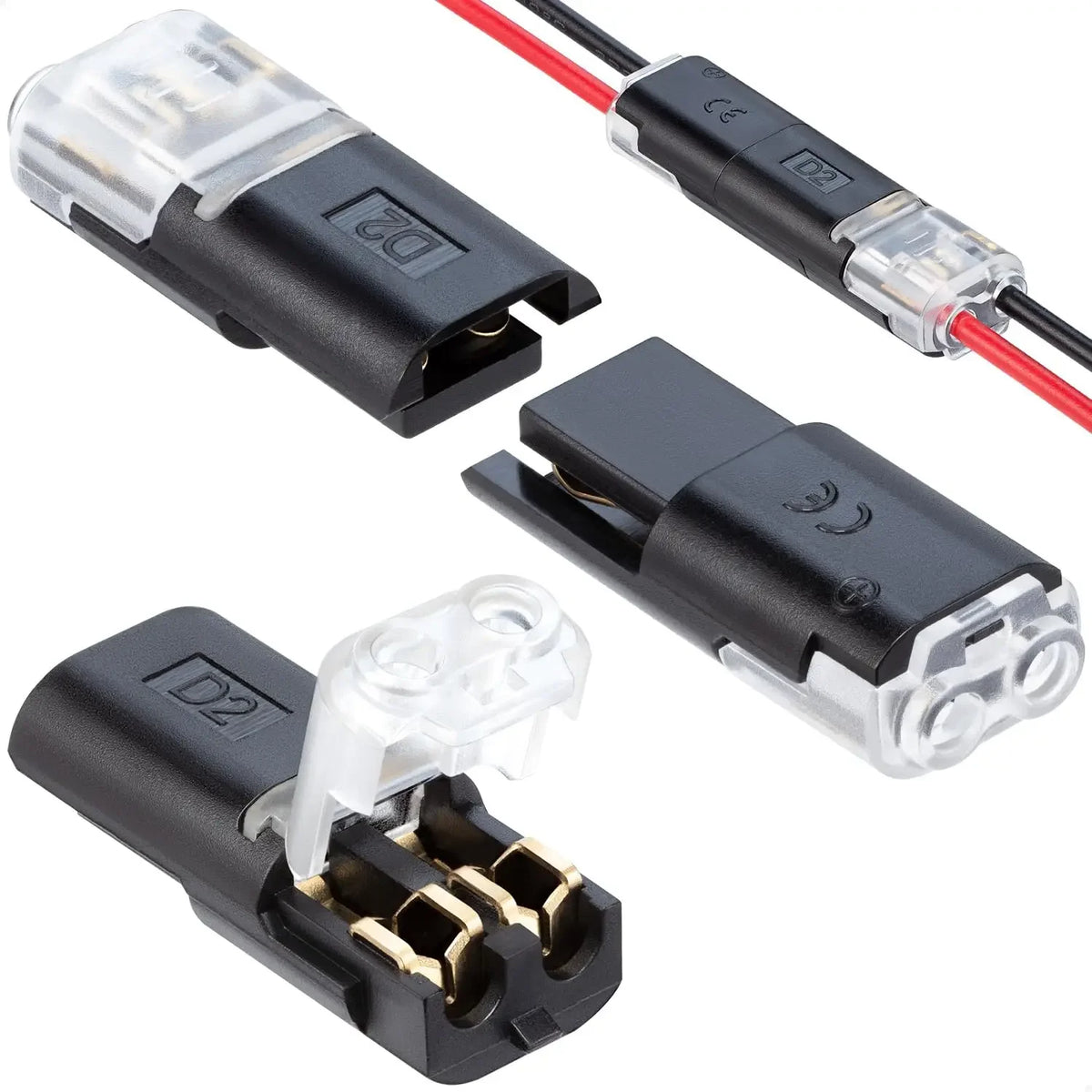 20/30/50PCS Quick Connection Cable Connector No Soldering Single Wire with Locking Plug-In Type Connection Replacement Tool