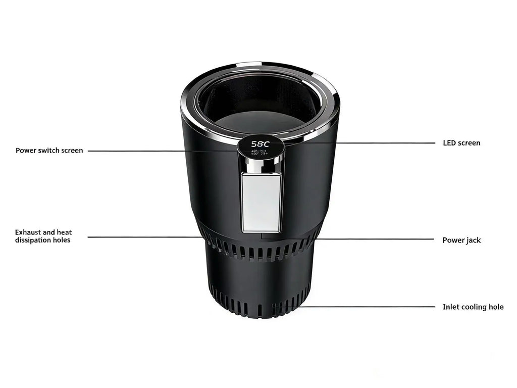 12V Car Beverage Warmer & Cooler Cup Holder