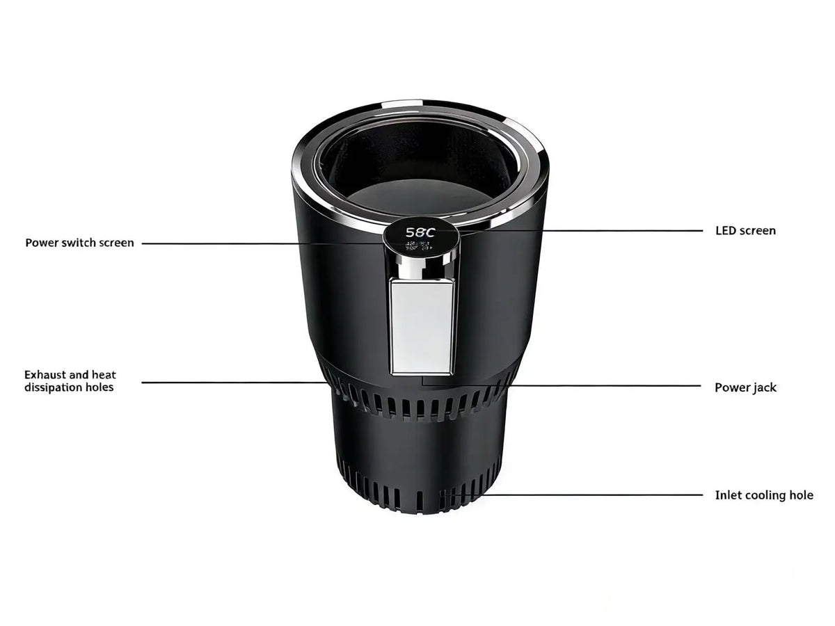 12V Car Beverage Warmer & Cooler Cup Holder
