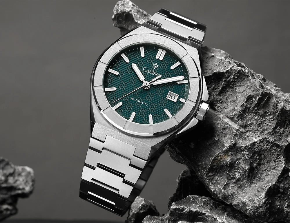 CADISEN C8242 Men’s Automatic Watch with Textured Dial