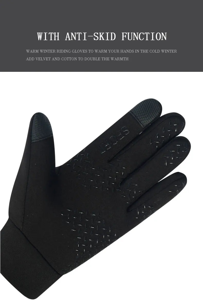 Full-Finger Sports Gloves with Textured Grip Palms