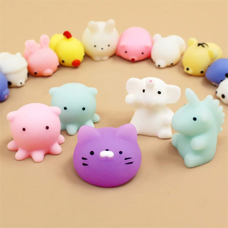 Mini Animal Squeeze Fidgets – Random 5–50 Piece Packs