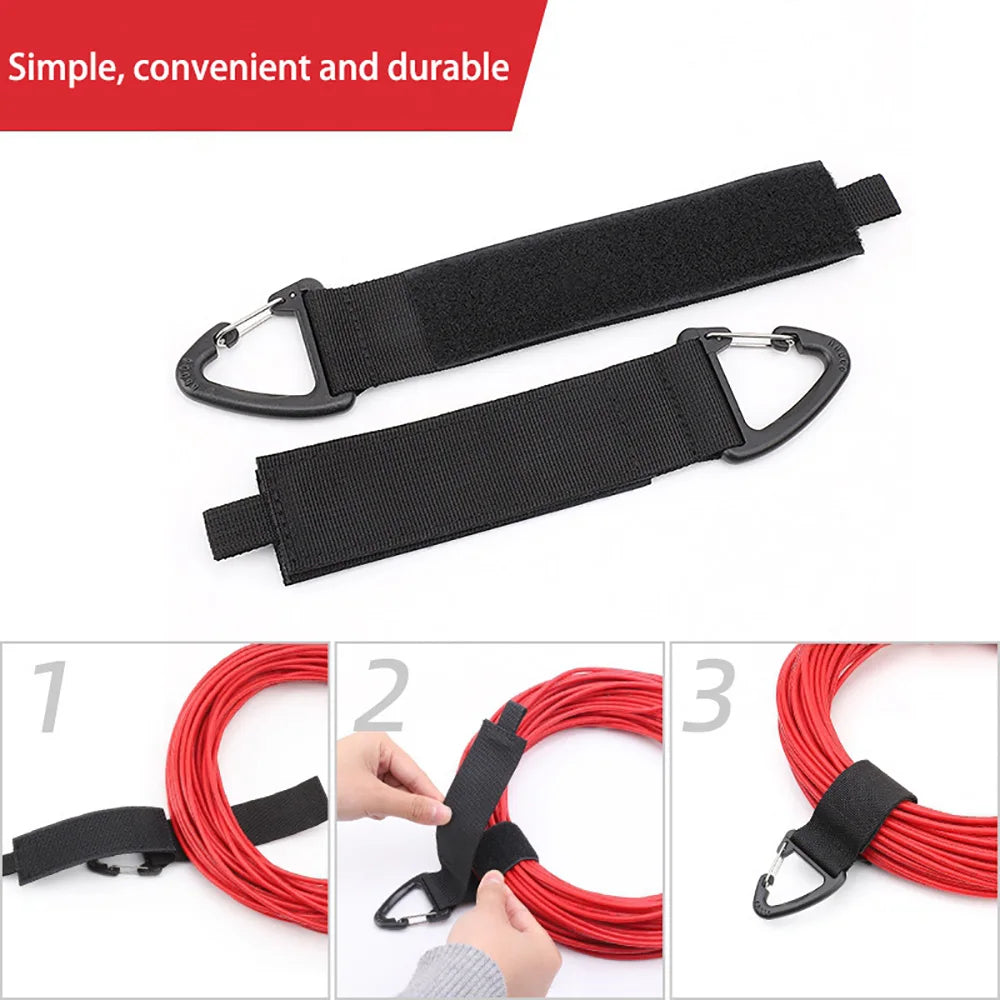 Hanging Hook-and-Loop Storage Straps for Cords & Hoses