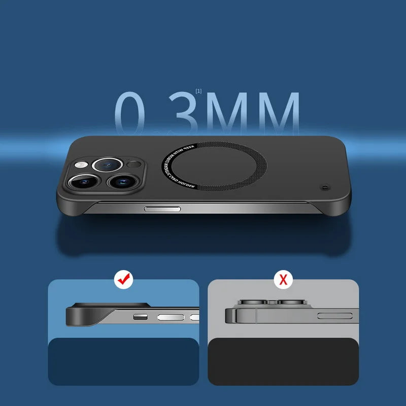 Slim Hard iPhone Case with Surface-Mounted Metal Ring