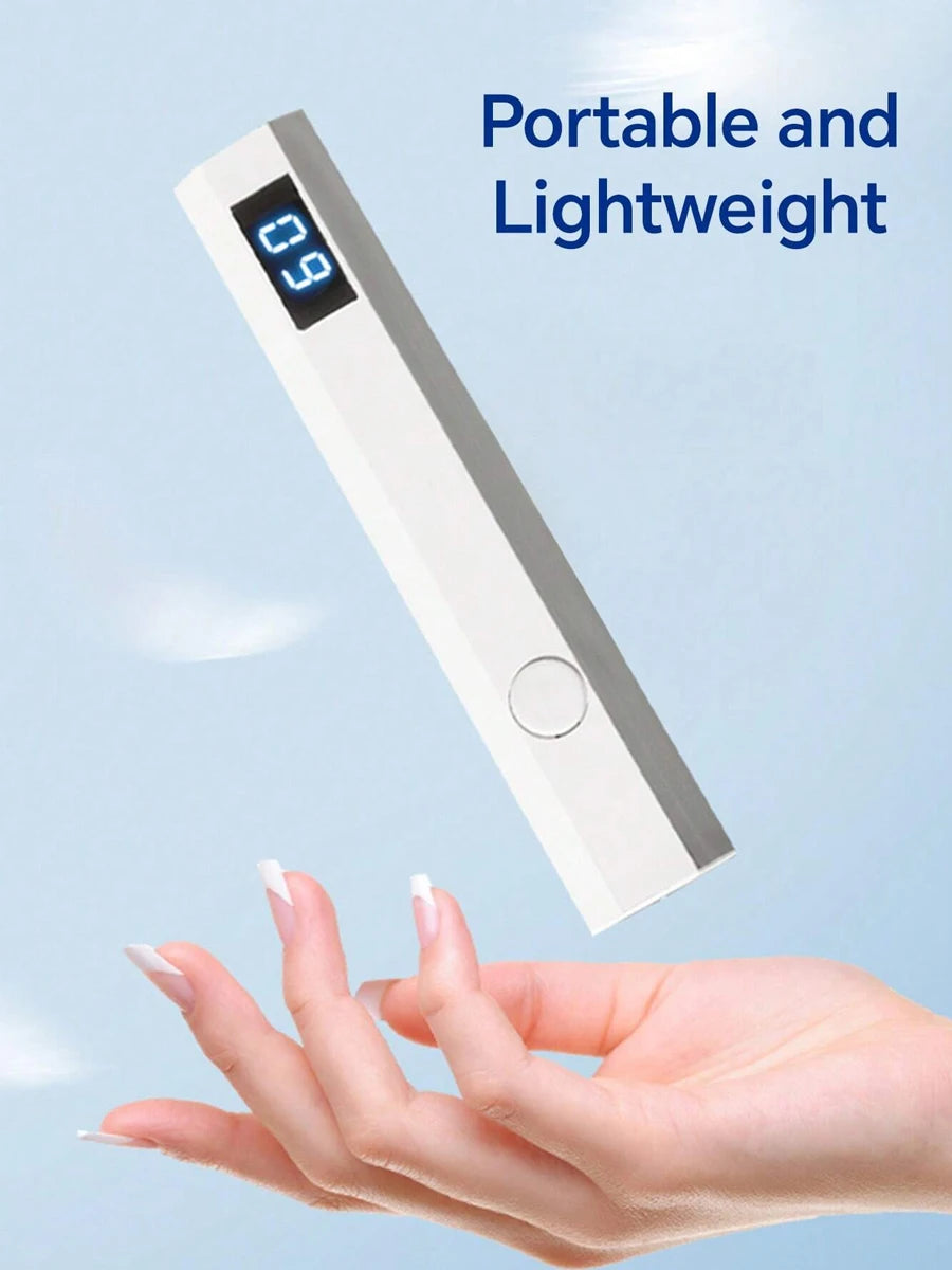 Handheld-UV-Licht für Gelnägel, tragbare UV-Nagellampe, wiederaufladbare LED-Nagellampe für Nail Art mit Tischständer