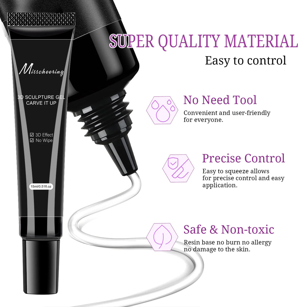 Misscheering 3D Nail Art Modeling Gel