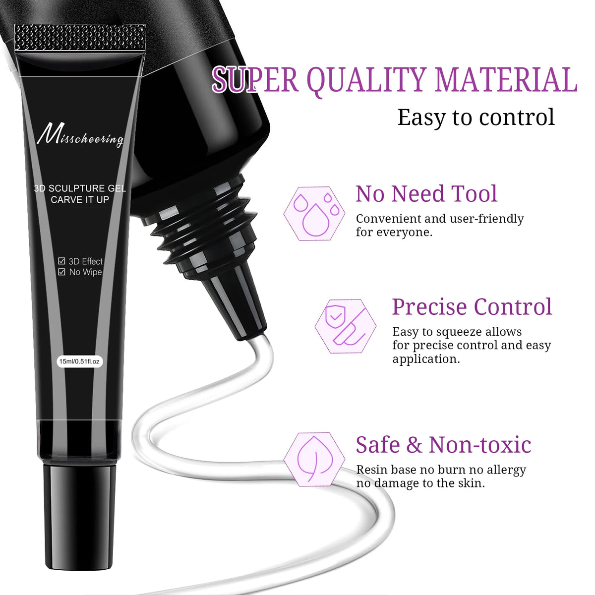 Misscheering 3D Nail Art Modeling Gel
