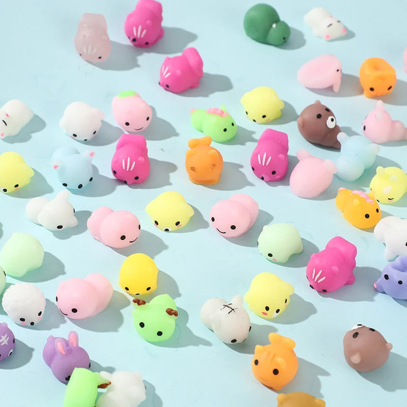 Mini Animal Squeeze Fidgets – Random 5–50 Piece Packs