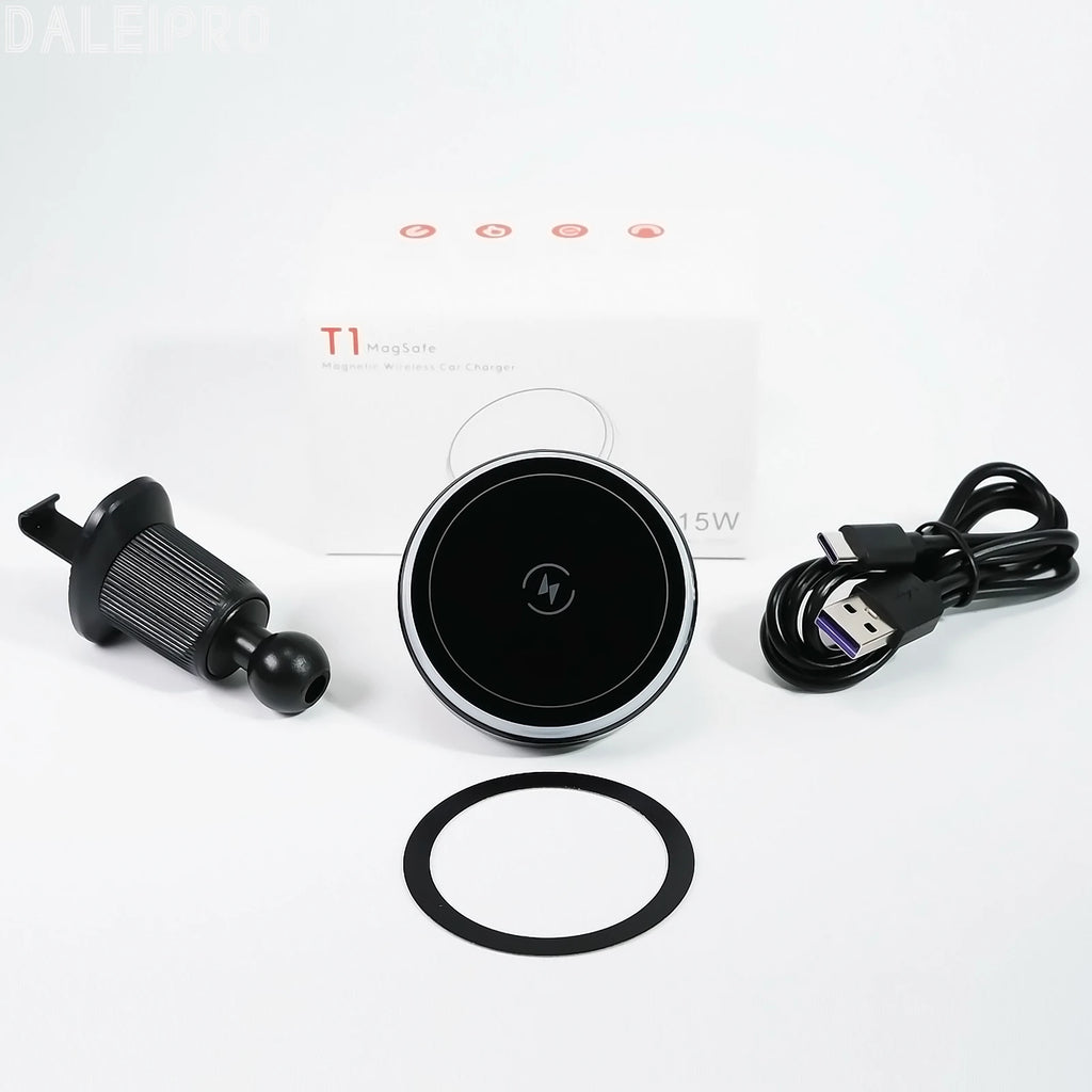 Magnetic Wireless Car Charger with Active Cooling