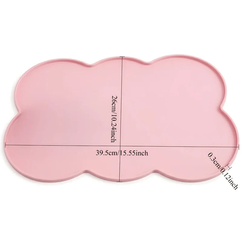 Silicone Pet Feeding Mat with Raised Edge