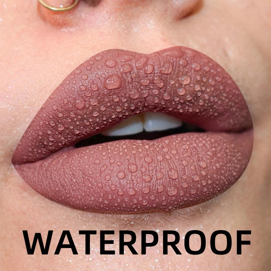 Matte Velvet Lip Gloss – Waterproof Long-Lasting Liquid Lipstick, 19 Shades, 2.7g