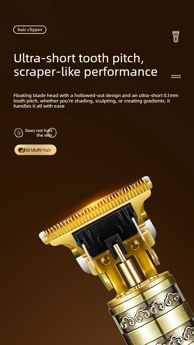 T9 Hair Trimmer: A USB-Charging Cordless Razor-Style Hair Clipper That Allows You to Shave Your Head Completely (0 mm Length)