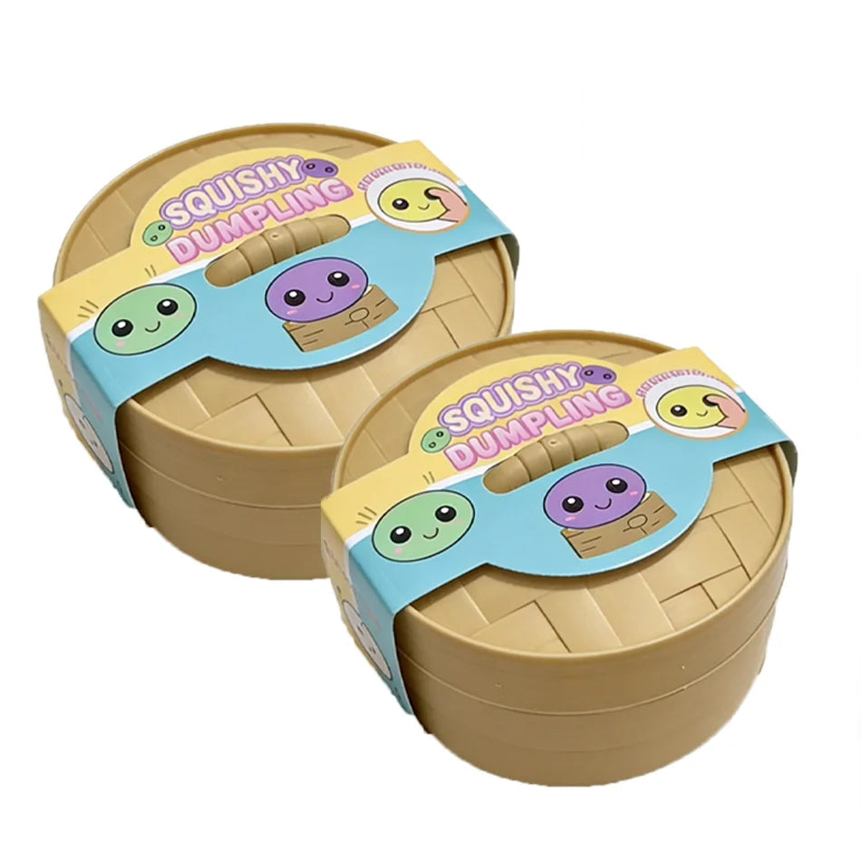 Dumpling Pressure Dumpling Squishies Cute Colorful Bun Toy Slow Rising Stress Relief Fidget Toy for Kids Adults Anti-Anxiety Toy