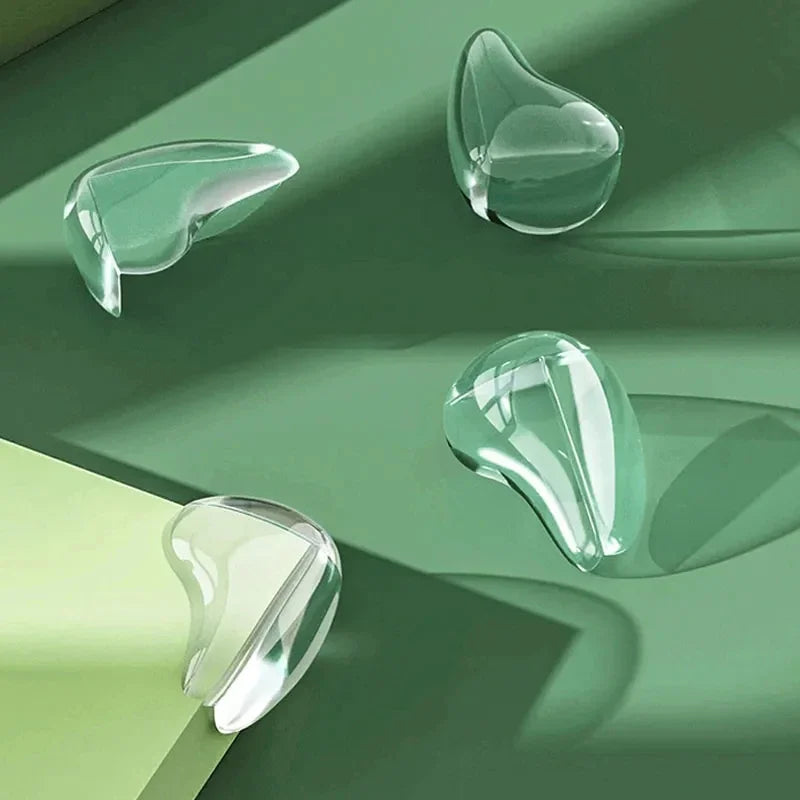 1-6pcs Transparent Table Corner Protector, Edge Sticker, Glass Corner Furniture, Silicone Corner Protector, Table Anti-Collision