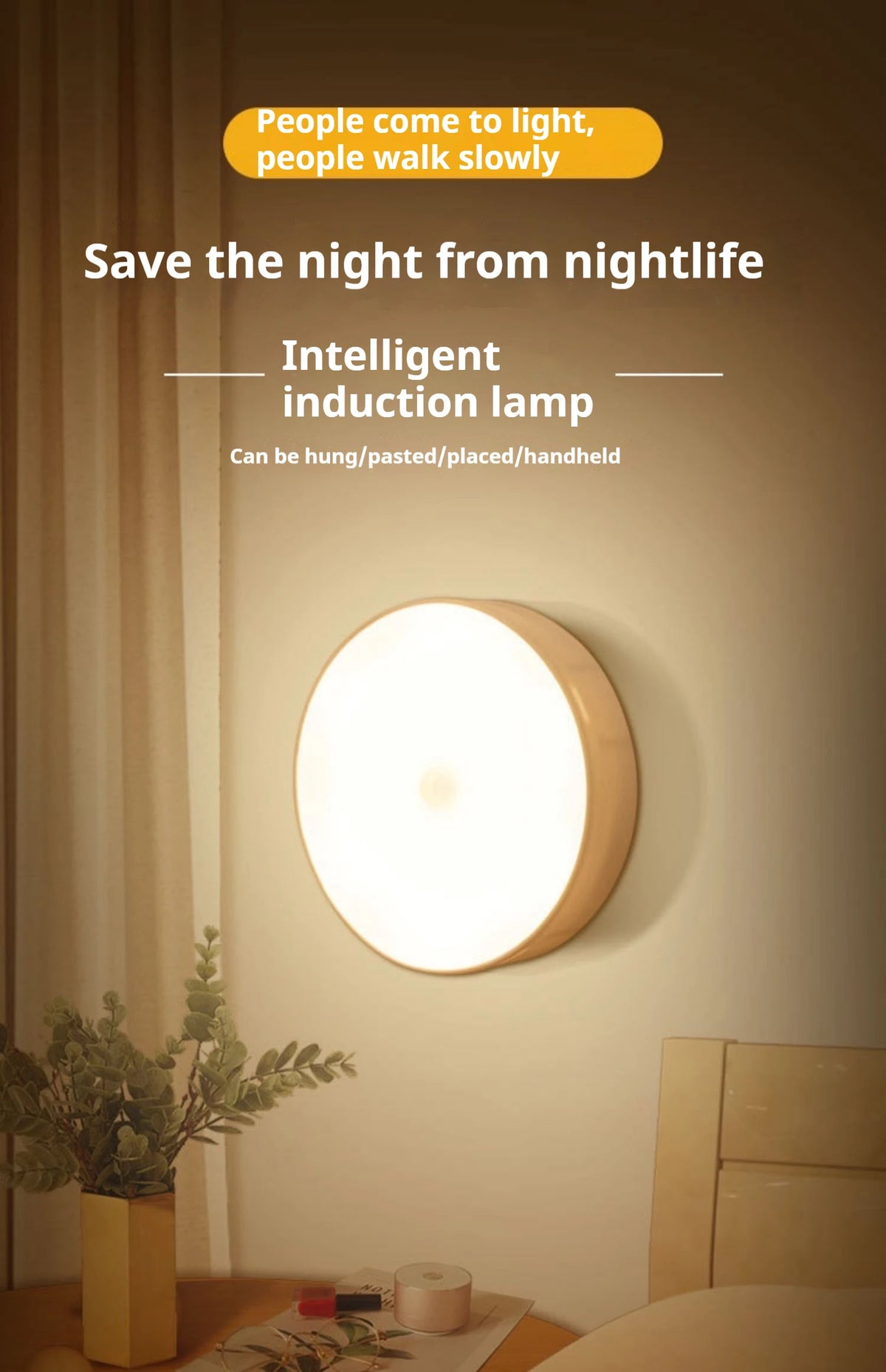 Rechargeable Motion-Sensor LED Night Light
