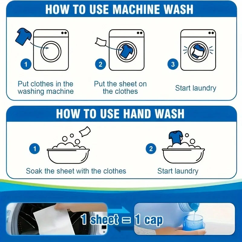 Liquid-Free Laundry Detergent – 50 Count