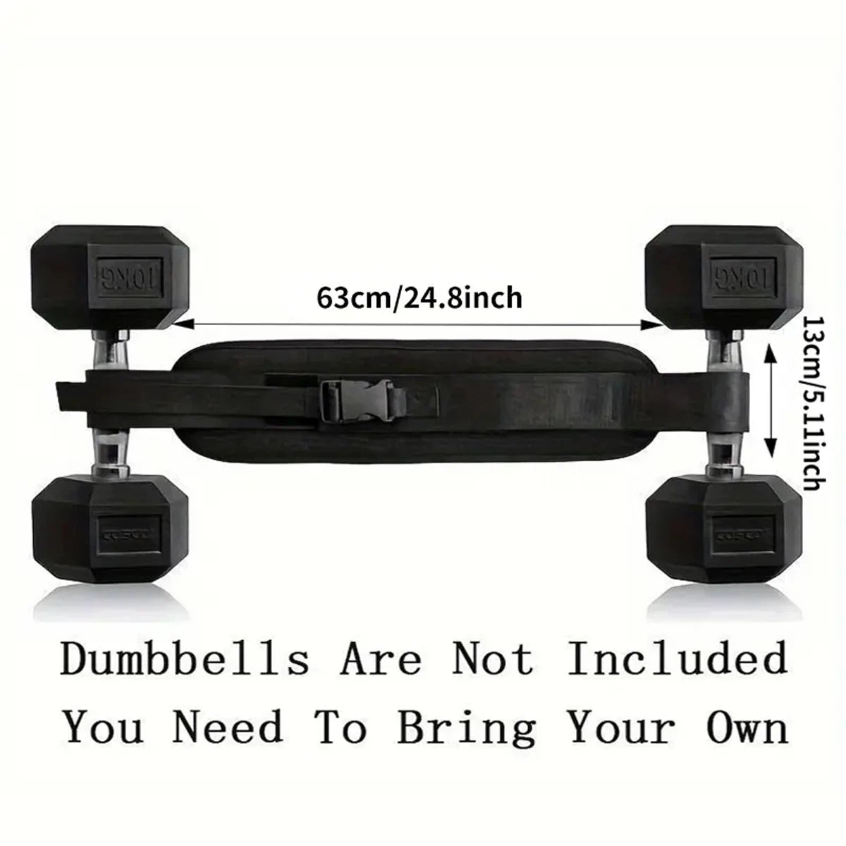 Adjustable Hip Bridge Belt for Dumbbell Workouts