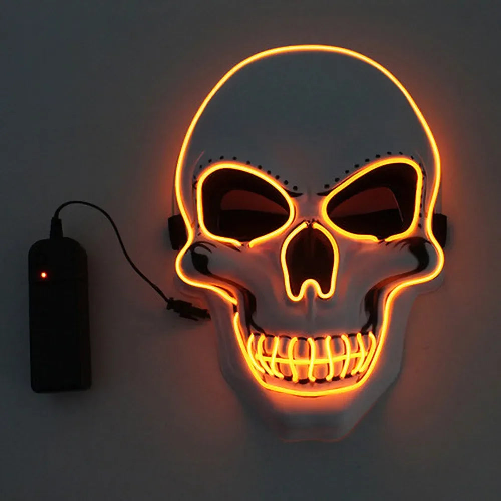 Light-Up Skull Halloween Mask – 3 Lighting Modes