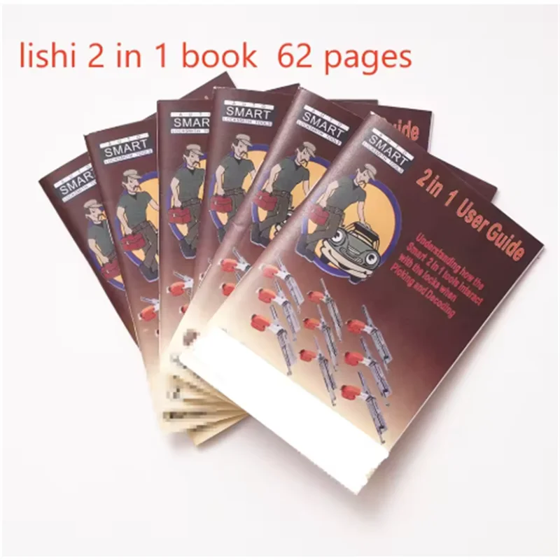 New version Instrution book For Lishi 2 In 1 ToolL Book User Manual User Guide FOR CAR LOCK Also With Pdf Manual
