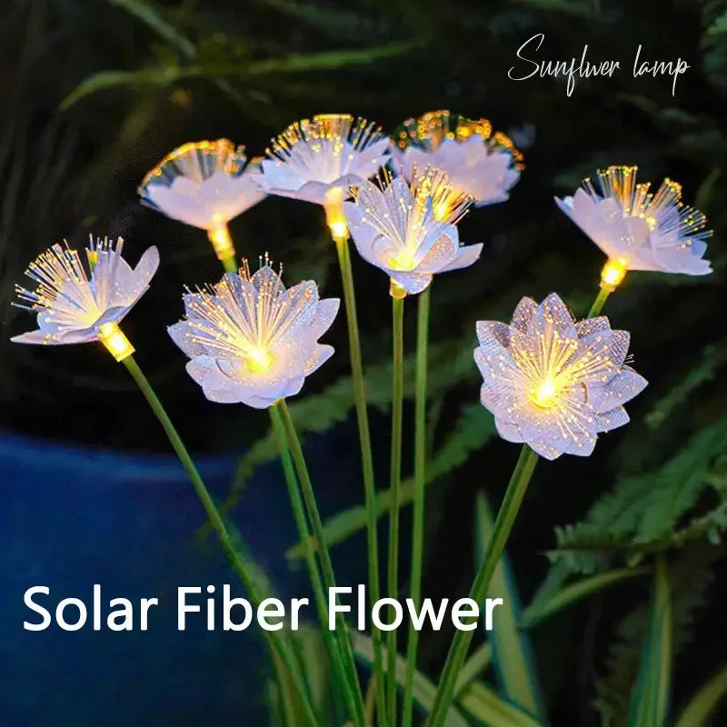Solar Butterfly Fiber Optic Flower LED Lights – Outdoor Lawn Lamp for Garden, Wedding, Yard & Patio Décor