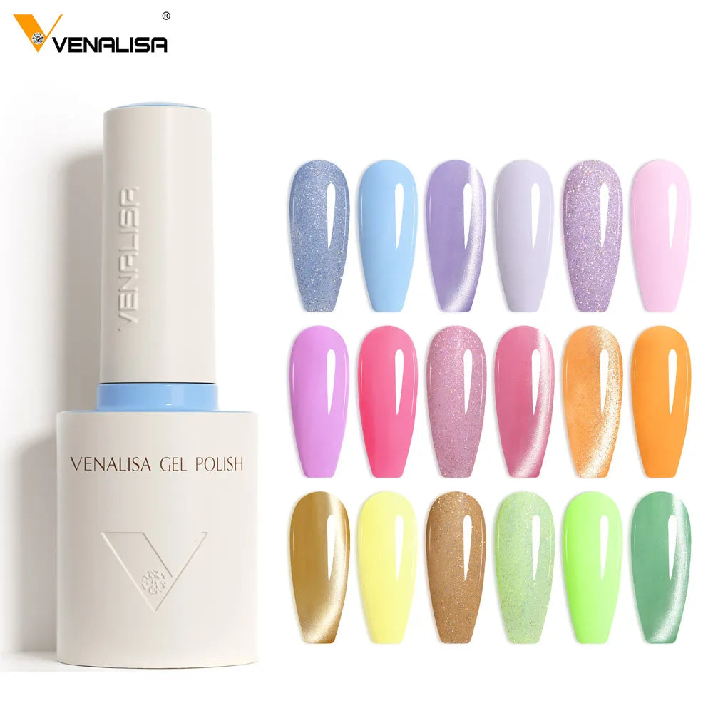 VENALISA 10ml V6 Nail Gel Polish HEMA FREE TPO FREE Cat Eye Gel Polish Semi Permanent UV LED Soak Off Nail Manicure Gel Lacquer