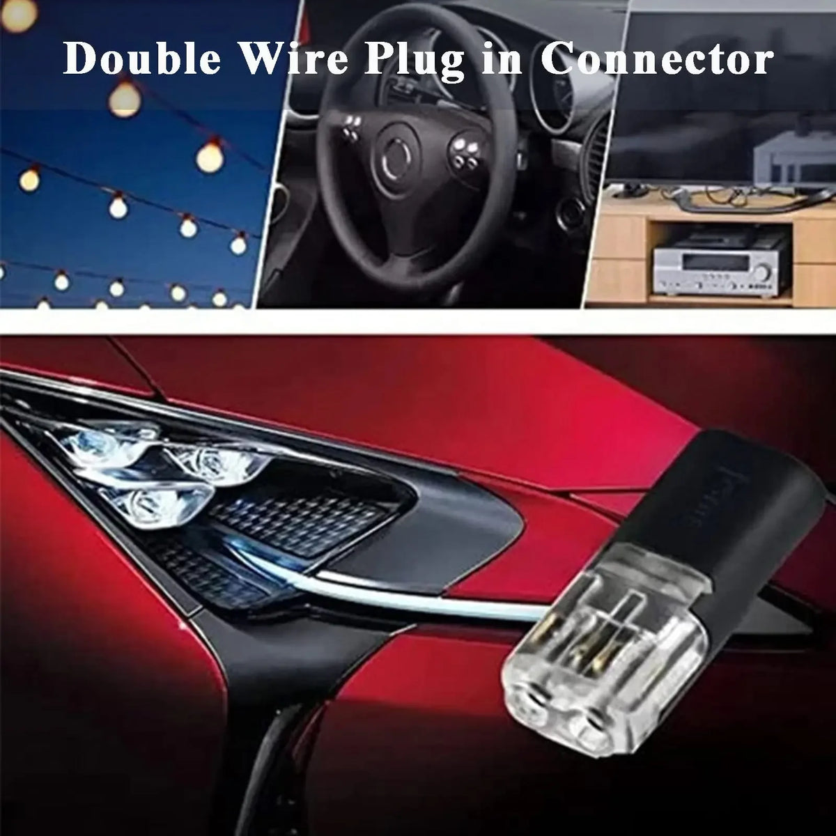 20/30/50PCS Quick Connection Cable Connector No Soldering Single Wire with Locking Plug-In Type Connection Replacement Tool