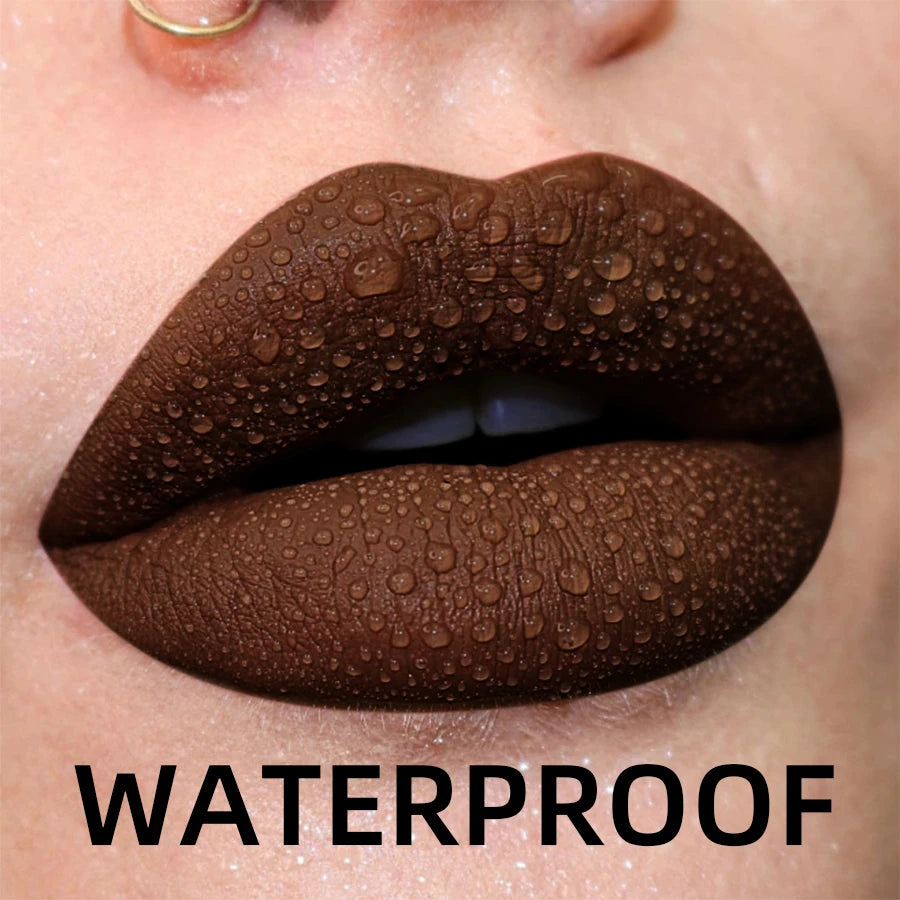 Matte Velvet Lip Gloss – Waterproof Long-Lasting Liquid Lipstick, 19 Shades, 2.7g