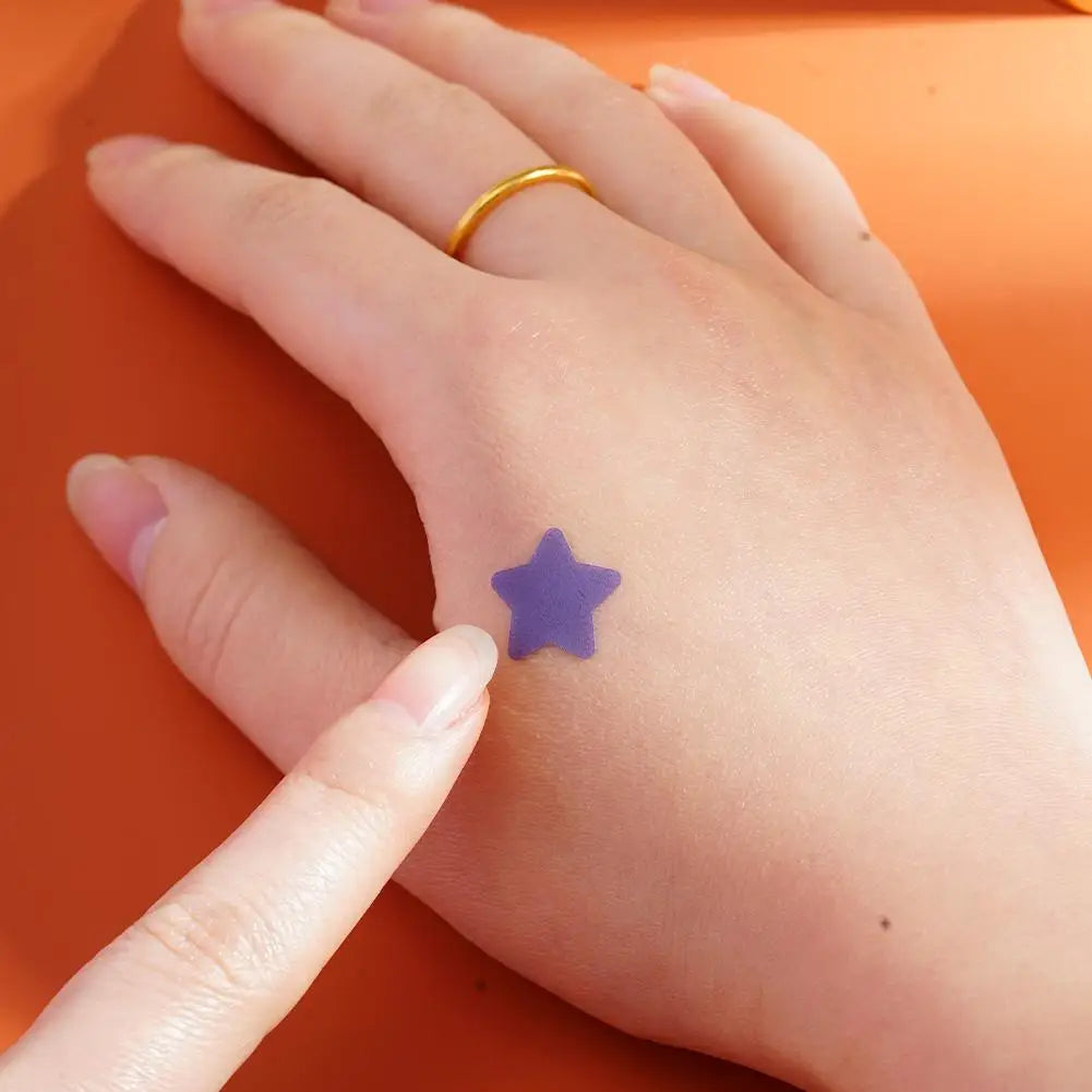 Star Acne Patches – Yellow Star-Shaped Hydrocolloid Pimple Dots, 40 Count, All Skin Types
